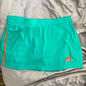 Green adidas tennis skirt